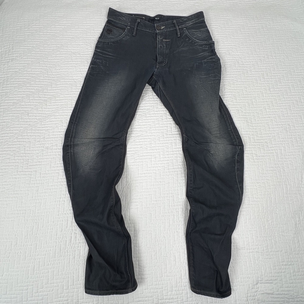 G STAR RAW DENIM Men's 3301 RILEY LOOSE TAPERED O-LEG BUTTON Jeans 31 x32